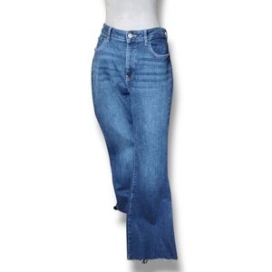 Warp + Weft Mia Flare Jeans Sz 10  High Rise Coastal Cowgirl Medium Wash